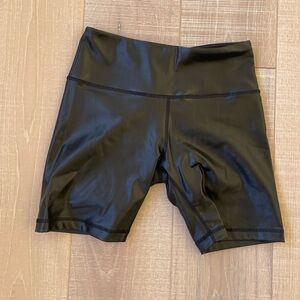 Letter biker shorts